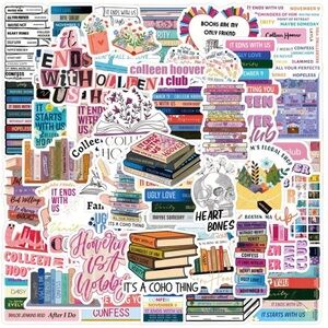 Vibrant Book Lover Sticker Collection